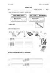 English Worksheet: OBJECT_OF_CLASS