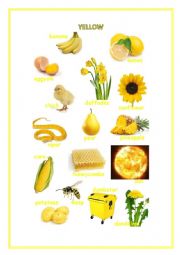 English Worksheet: What is YELLOW, BLACK, BLUE
