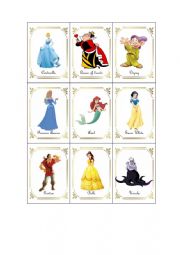 English Worksheet: Disney characters 1