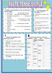 Past Tense worksheet