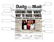 English Worksheet: parts of newspaper 