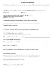 English Worksheet: The Hate U Give (2018) Film Study