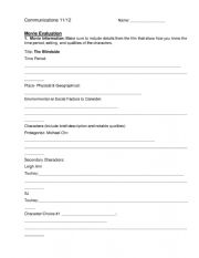 English Worksheet: The Blindside Movie guide and Evaluation
