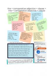 English Worksheet: The - comparative - clause, the - comparative - clause.