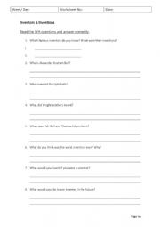 English Worksheet: ALEXANDER GRAHAM BELL 