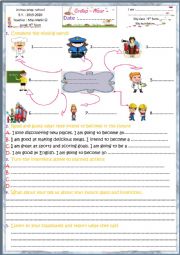 Consolidation 9th form (intention vs planned action)