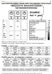 English Worksheet: SPEAKING 009 Precise Opinion