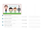 English Worksheet: LETS MEET