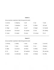 English Worksheet: Guess the Word 1