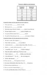 Possessive adjectives and pronouns + table 2