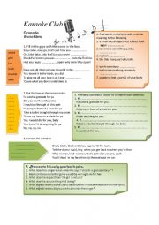 English Worksheet: Bruna Mars_Granade_Worksheet