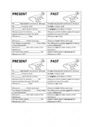 English Worksheet: PRESENT VS PAST 