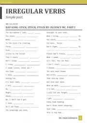 English Worksheet: Irregular verbs PS