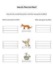 English Worksheet: The Gruffalo Inference worksheet