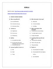 English Worksheet: Endangered species