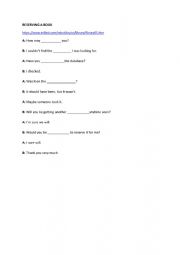 English Worksheet: reserving a book