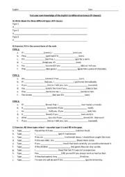 Conditionals Worksheet