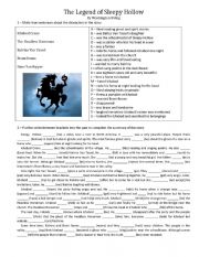 English Worksheet: The Legend of Sleepy Hollow by Washington Irving