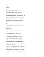 English Worksheet: the new boy story