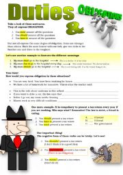 DUTIES & OBLIGATIONS (modal verbs)