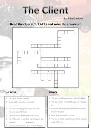The Client (Ch. 13-17). CROSSWORD 