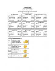 English Worksheet: Fitness measure