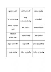 English Worksheet: Adverbs