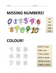 Numbers & colours