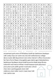 WORDSEARCH: TOWN