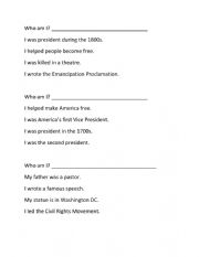 English Worksheet: Citizenship Test People Review