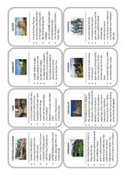English Worksheet: UK Towns and Cities - card game