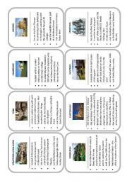 UK Towns and Cities - card game