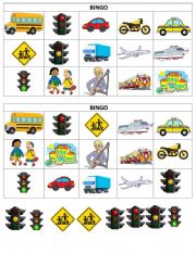 ROAD SAFETY/ TRANSPORTATION BINGO