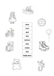 English Worksheet: Toys match