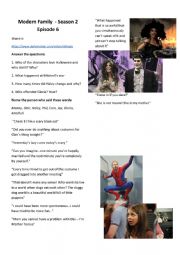 English Worksheet: Modern Family - Halloween