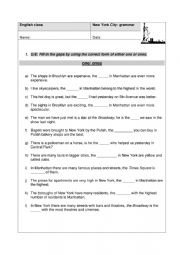 English Worksheet: One/ones