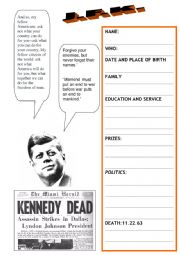 English Worksheet: 11.22.63 J.F.K.