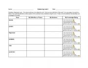 English Worksheet: Inferencing Vocabulary levels 1-6 (3rd-8th grade)
