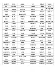 English Worksheet: nouns