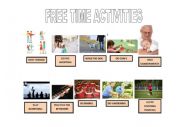 English Worksheet: FREE TIME ACTIVITIES VOCABULARY BANK