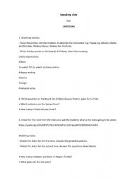 English Worksheet: Speaking Club 