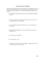 English Worksheet: What about Bob?