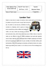 English Worksheet: 8th form full term test 1