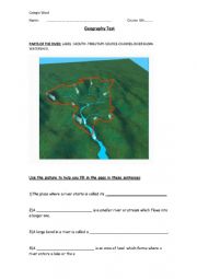 English Worksheet: geography test/activities 