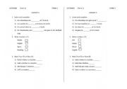 English Worksheet: School Subjects