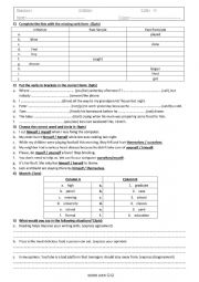 English Worksheet: tenses and communication review