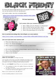 English Worksheet: BLACK FRIDAY