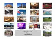 English Worksheet: City Facilities Picture Dictionary