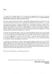 English Worksheet: END OF TERM 1 TEST 3rd FORM