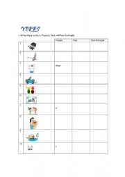 IRREGULAR VERBS (The three forms)